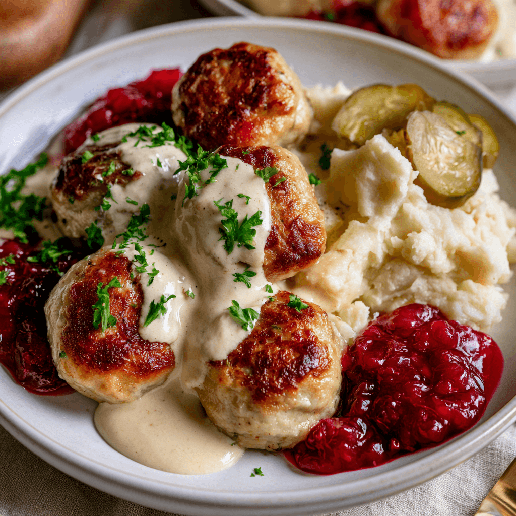 Köttbullar med gräddsås och lingon: mormors recept