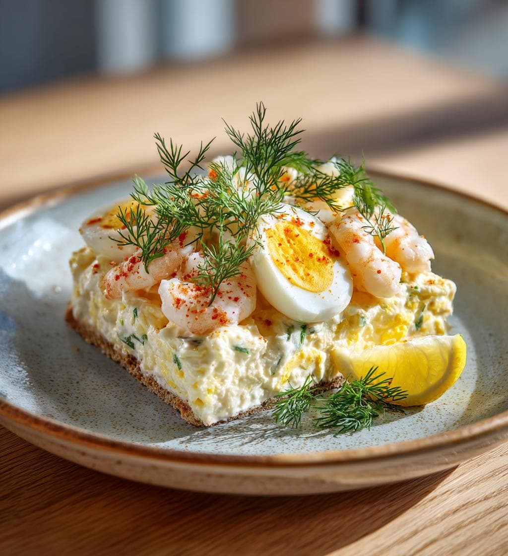 Räksmörgås med ägg och majonnäs – en klassisk skandinavisk delikatess
