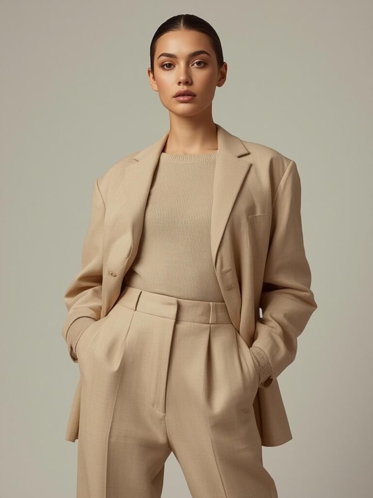 neutral color outfits women